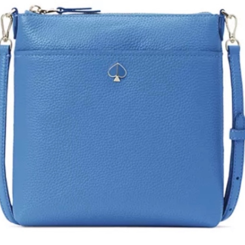 Blue Kate Spade New York Polly Small Leather Crossbody Bag. (Like new!)